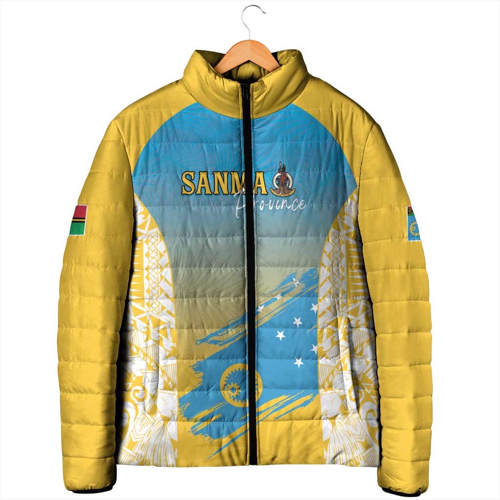 Personalised Vanuatu Sanma Day Padded Jacket Special Style - Polynesian Pride