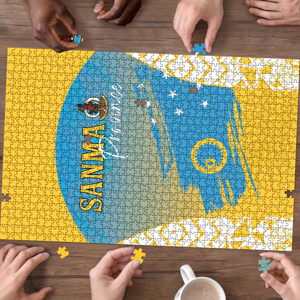 Vanuatu Sanma Day Puzzle Special Style - Polynesian Pride