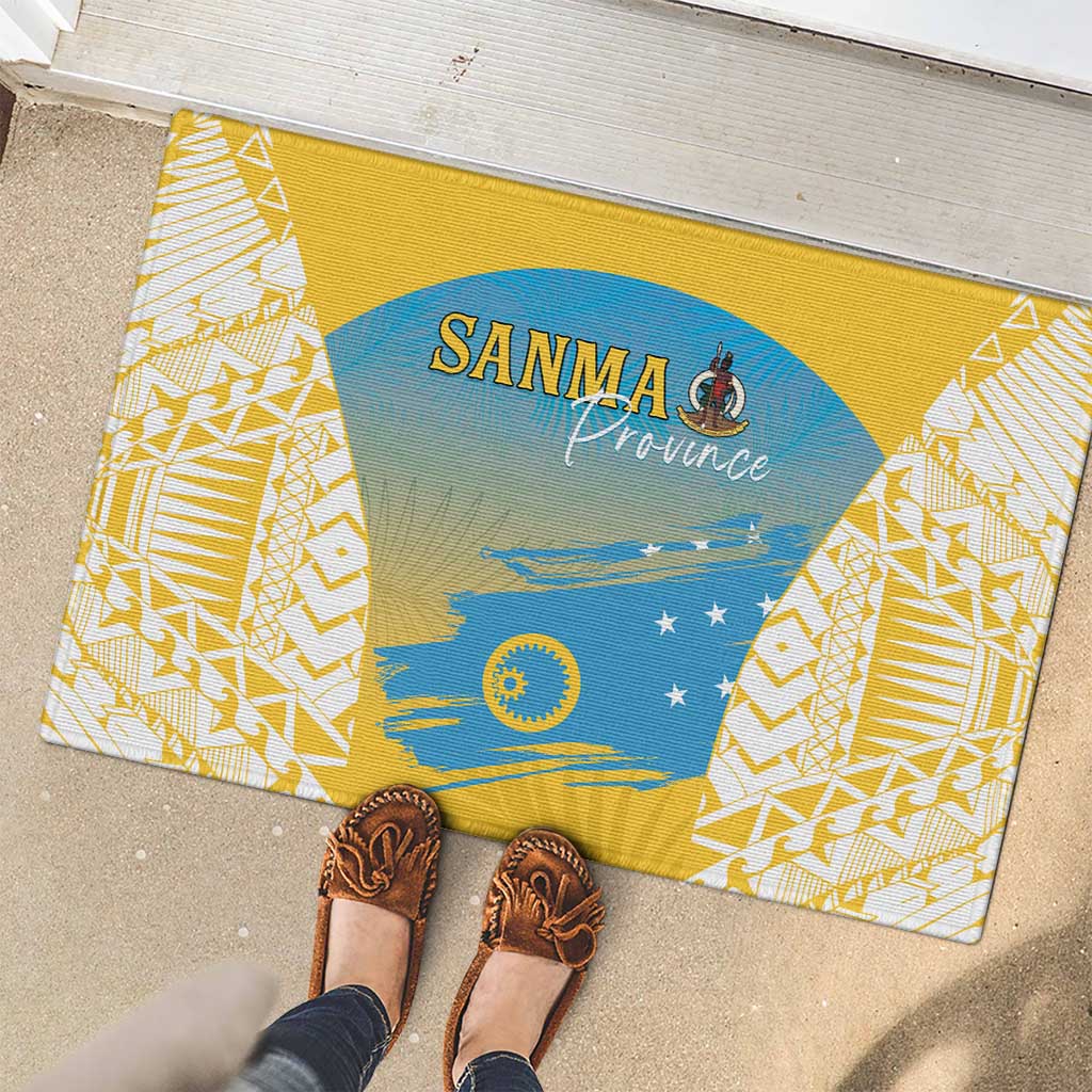 Vanuatu Sanma Day Rubber Doormat Special Style - Polynesian Pride
