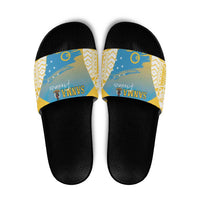 Vanuatu Sanma Day Slide Sandals Special Style LT05 Yellow - Polynesian Pride