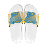 Vanuatu Sanma Day Slide Sandals Special Style LT05 Yellow - Polynesian Pride