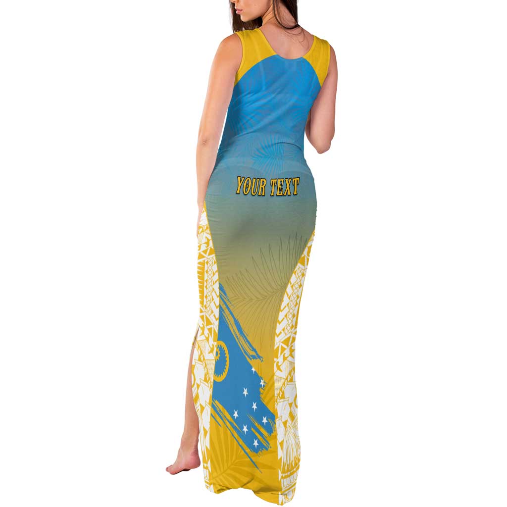 Personalised Vanuatu Sanma Day Tank Maxi Dress Special Style - Polynesian Pride