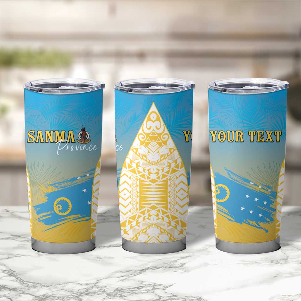 Personalised Vanuatu Sanma Day Tumbler Cup Special Style - Polynesian Pride