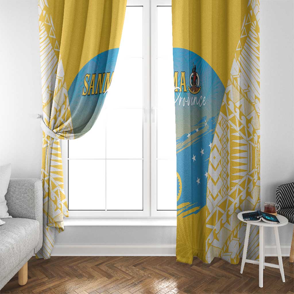Vanuatu Sanma Day Window Curtain Special Style LT05 - Polynesian Pride