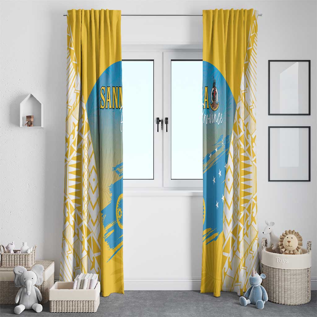 Vanuatu Sanma Day Window Curtain Special Style LT05 - Polynesian Pride