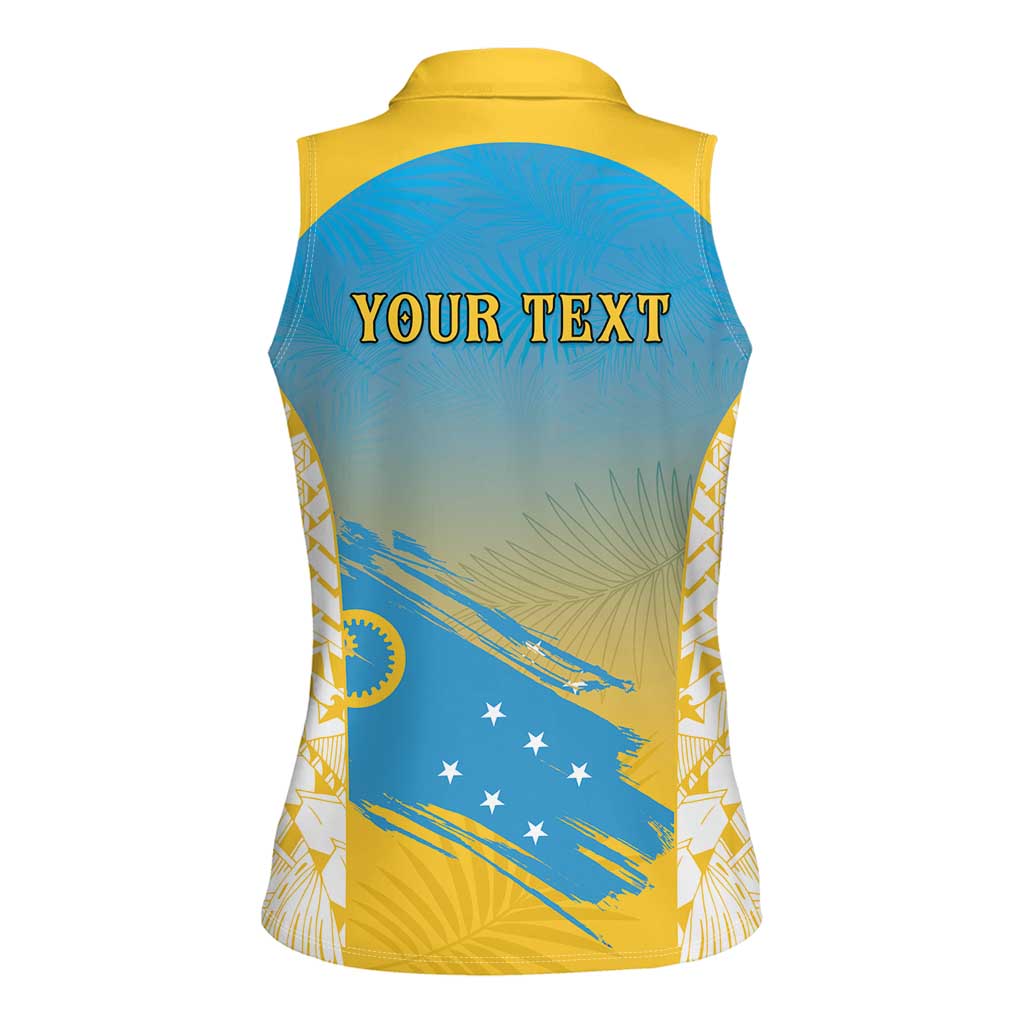 Personalised Vanuatu Sanma Day Women Sleeveless Polo Shirt Special Style - Polynesian Pride