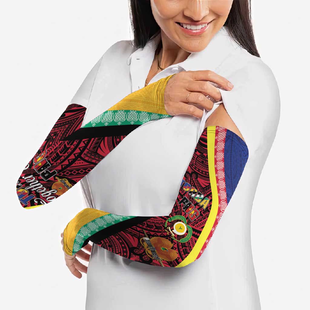 Love Torba PNG Day Arm Sleeves Together We Grow - Polynesian Pride