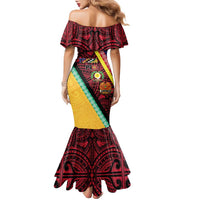 Love Torba PNG Day Family Matching Mermaid Dress and Hawaiian Shirt Together We Grow - Polynesian Pride