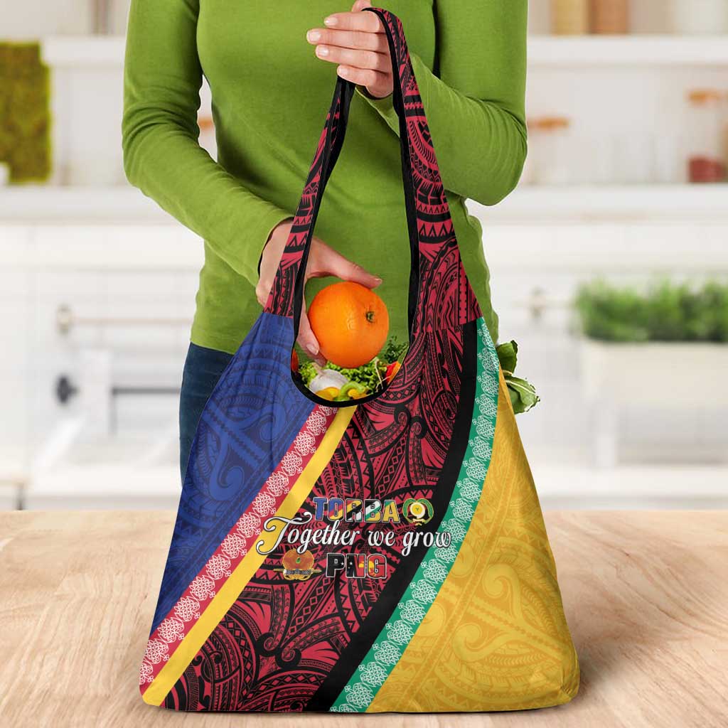 Love Torba PNG Day Grocery Bag Together We Grow LT05 - Polynesian Pride