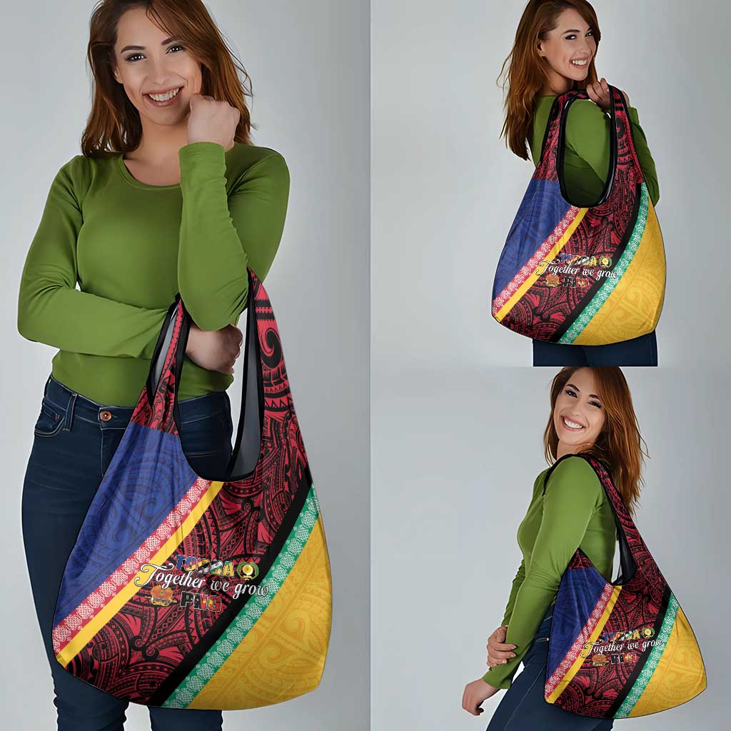 Love Torba PNG Day Grocery Bag Together We Grow LT05 - Polynesian Pride