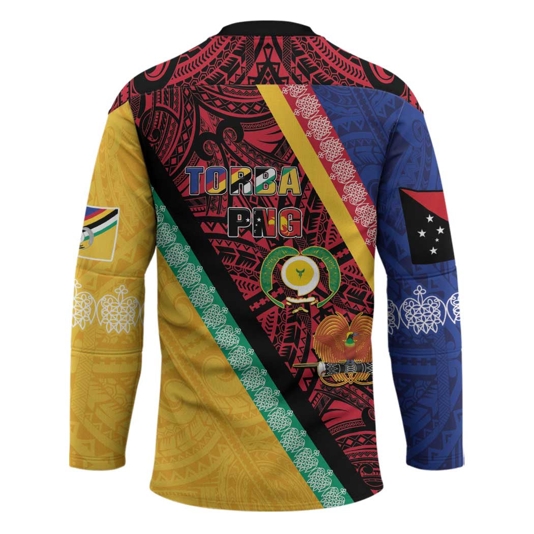 Love Torba PNG Day Hockey Jersey Together We Grow - Polynesian Pride