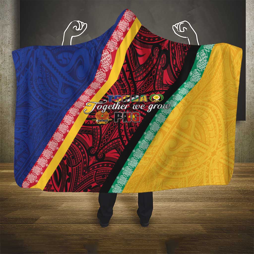 Love Torba PNG Day Hooded Blanket Together We Grow - Polynesian Pride