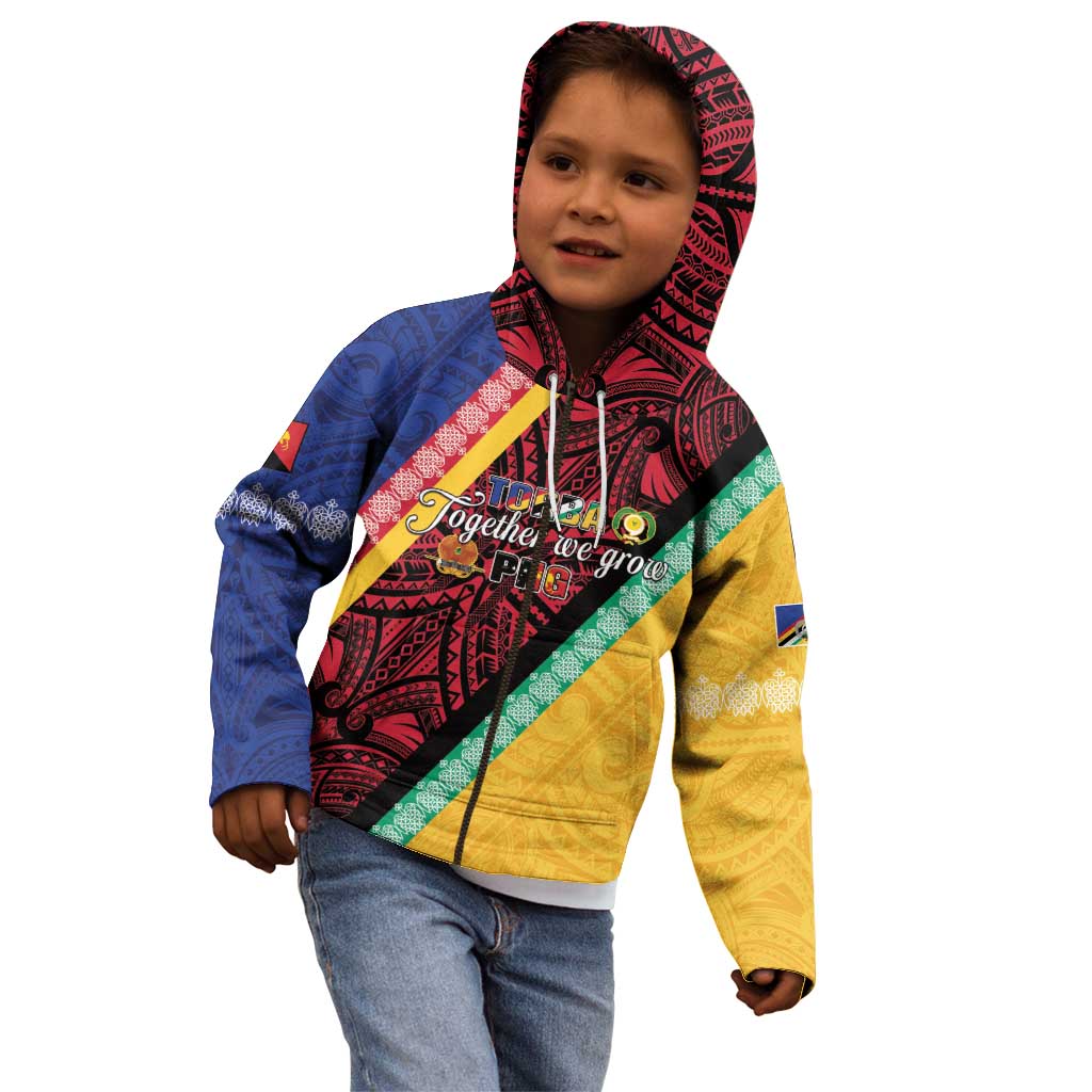 Love Torba PNG Day Kid Hoodie Together We Grow - Polynesian Pride