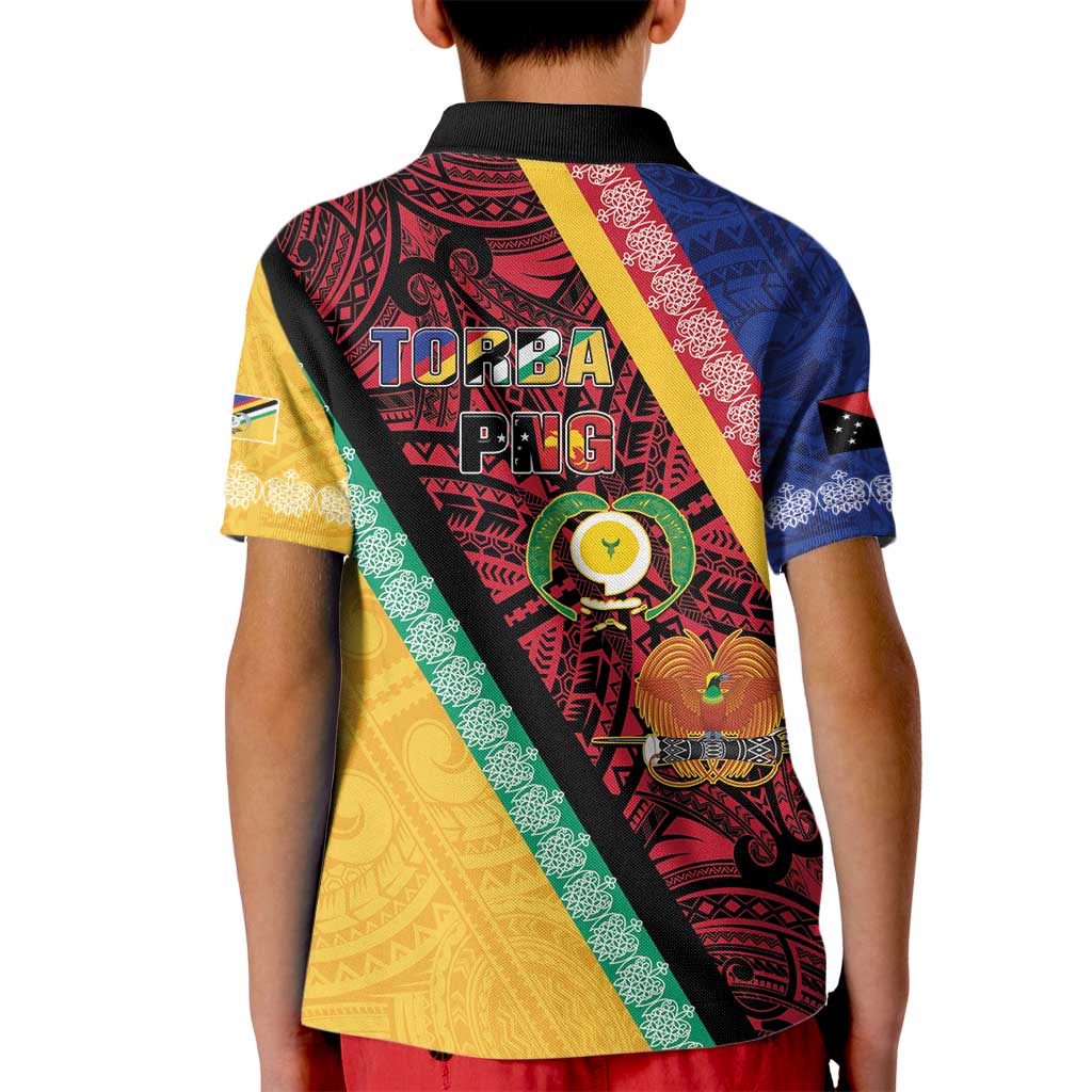 Love Torba PNG Day Kid Polo Shirt Together We Grow - Polynesian Pride