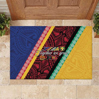 Love Torba PNG Day Rubber Doormat Together We Grow - Polynesian Pride