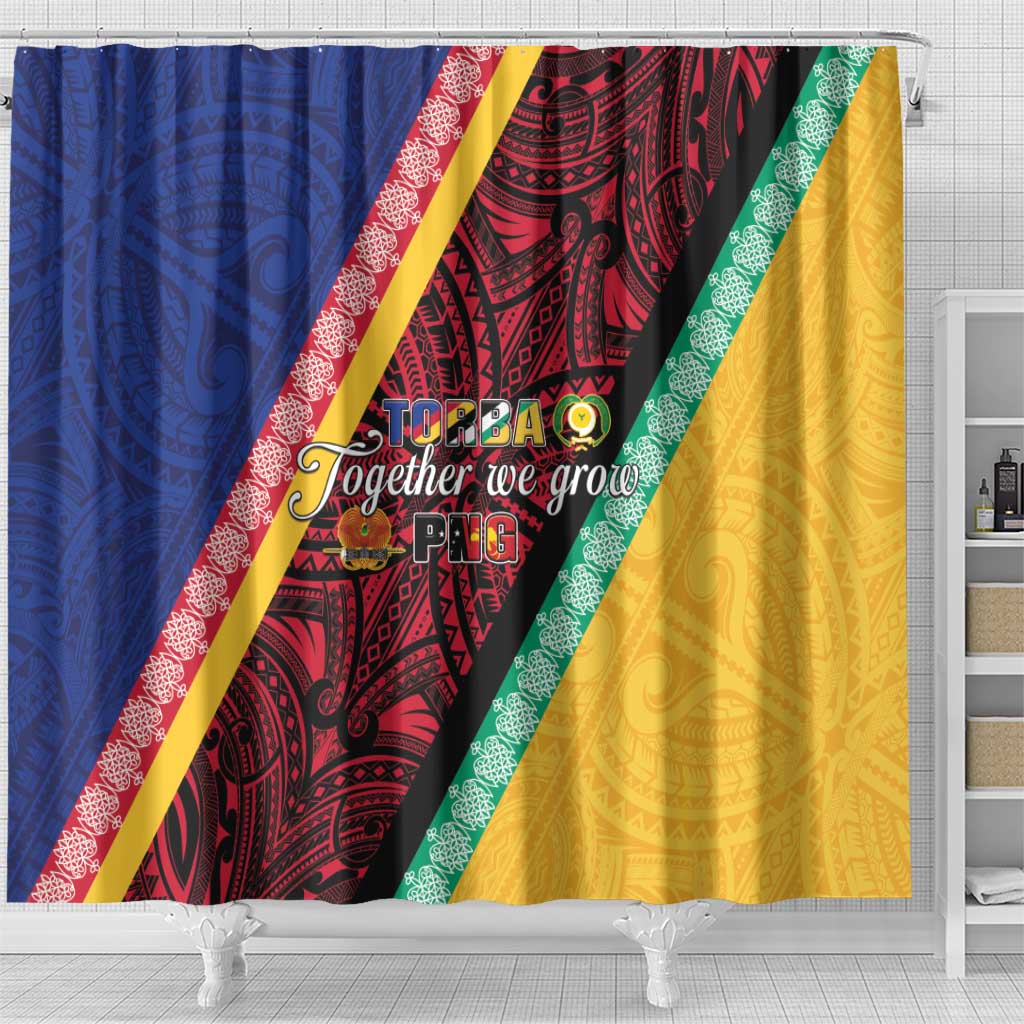 Love Torba PNG Day Shower Curtain Together We Grow - Polynesian Pride
