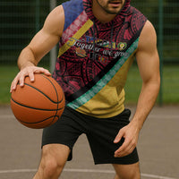 Love Torba PNG Day Sleeveless Hoodie Together We Grow - Polynesian Pride