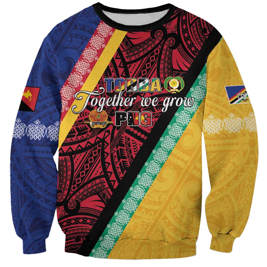 Love Torba PNG Day Sweatshirt Together We Grow - Polynesian Pride