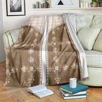 Beige Hawaii Paniolo Quilt Motif Blanket LT05 Beige - Polynesian Pride