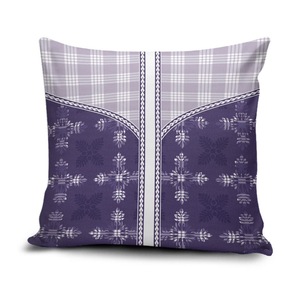 Purple Hawaii Paniolo Quilt Motif Pillow Cover LT05 Purple - Polynesian Pride