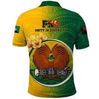 Papua New Guinea Enga Province Polo Shirt Mix Coat Of Arms Polynesian Pattern LT05 - Polynesian Pride
