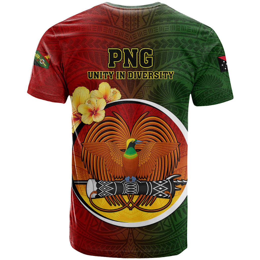 Papua New Guinea Chimbu Province T Shirt Mix Coat Of Arms Polynesian Pattern LT05 - Polynesian Pride