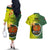 Papua New Guinea Oro Province Couples Matching Off The Shoulder Long Sleeve Dress and Hawaiian Shirt Mix Coat Of Arms Polynesian Pattern LT05 - Polynesian Pride