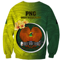 Papua New Guinea Oro Province Sweatshirt Mix Coat Of Arms Polynesian Pattern LT05 - Polynesian Pride
