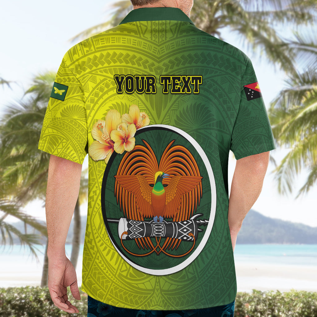 Personalized Papua New Guinea Oro Province Hawaiian Shirt Mix Coat Of Arms Polynesian Pattern LT05 - Polynesian Pride