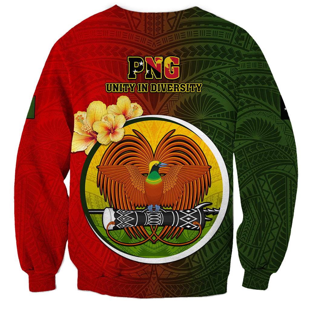 Papua New Guinea Eastern Highlands Province Sweatshirt Mix Coat Of Arms Polynesian Pattern LT05 - Polynesian Pride