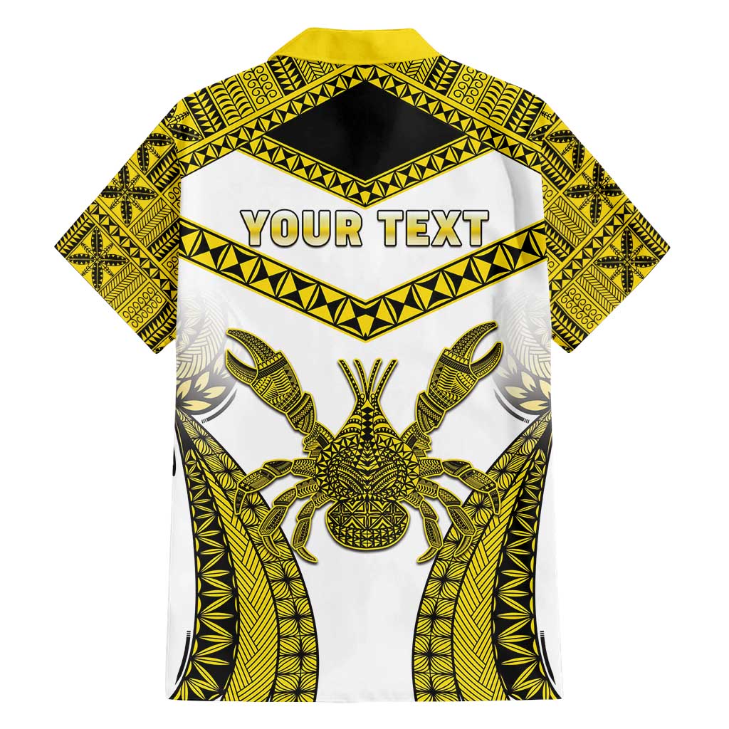 Personalised Niue The Rock Of Polynesia Family Matching Long Sleeve Bodycon Dress and Hawaiian Shirt Peniamina Gospel Day Yellow Version