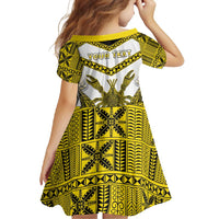 Personalised Niue The Rock Of Polynesia Family Matching Off Shoulder Maxi Dress and Hawaiian Shirt Peniamina Gospel Day Yellow Version