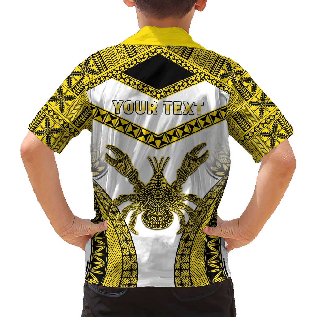 Personalised Niue The Rock Of Polynesia Family Matching Tank Maxi Dress and Hawaiian Shirt Peniamina Gospel Day Yellow Version LT05 - Polynesian Pride