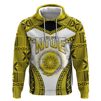 Personalised Niue The Rock Of Polynesia Hoodie Peniamina Gospel Day Yellow Version LT05 Pullover Hoodie Yellow - Polynesian Pride