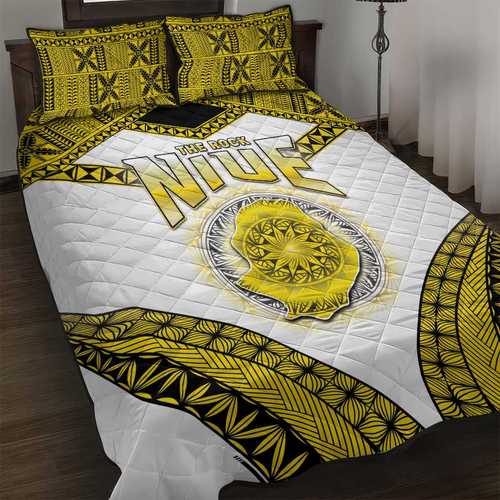 Niue The Rock Of Polynesia Quilt Bed Set Peniamina Gospel Day Yellow Version