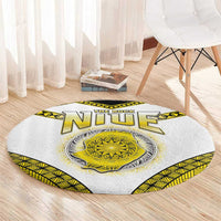 Niue The Rock Of Polynesia Round Carpet Peniamina Gospel Day Yellow Version LT05 - Polynesian Pride
