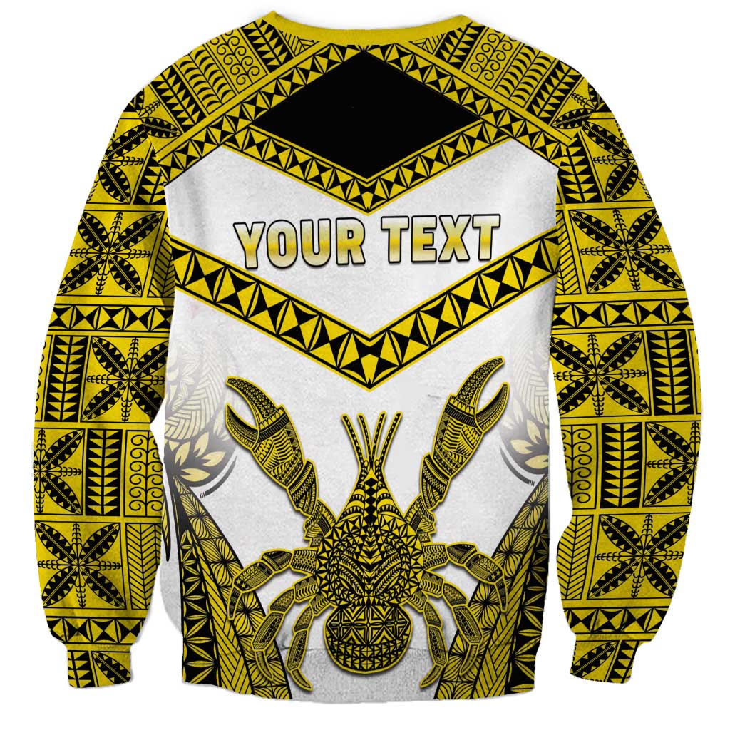 Personalised Niue The Rock Of Polynesia Sweatshirt Peniamina Gospel Day Yellow Version LT05 - Polynesian Pride