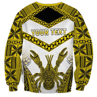 Personalised Niue The Rock Of Polynesia Sweatshirt Peniamina Gospel Day Yellow Version LT05 - Polynesian Pride