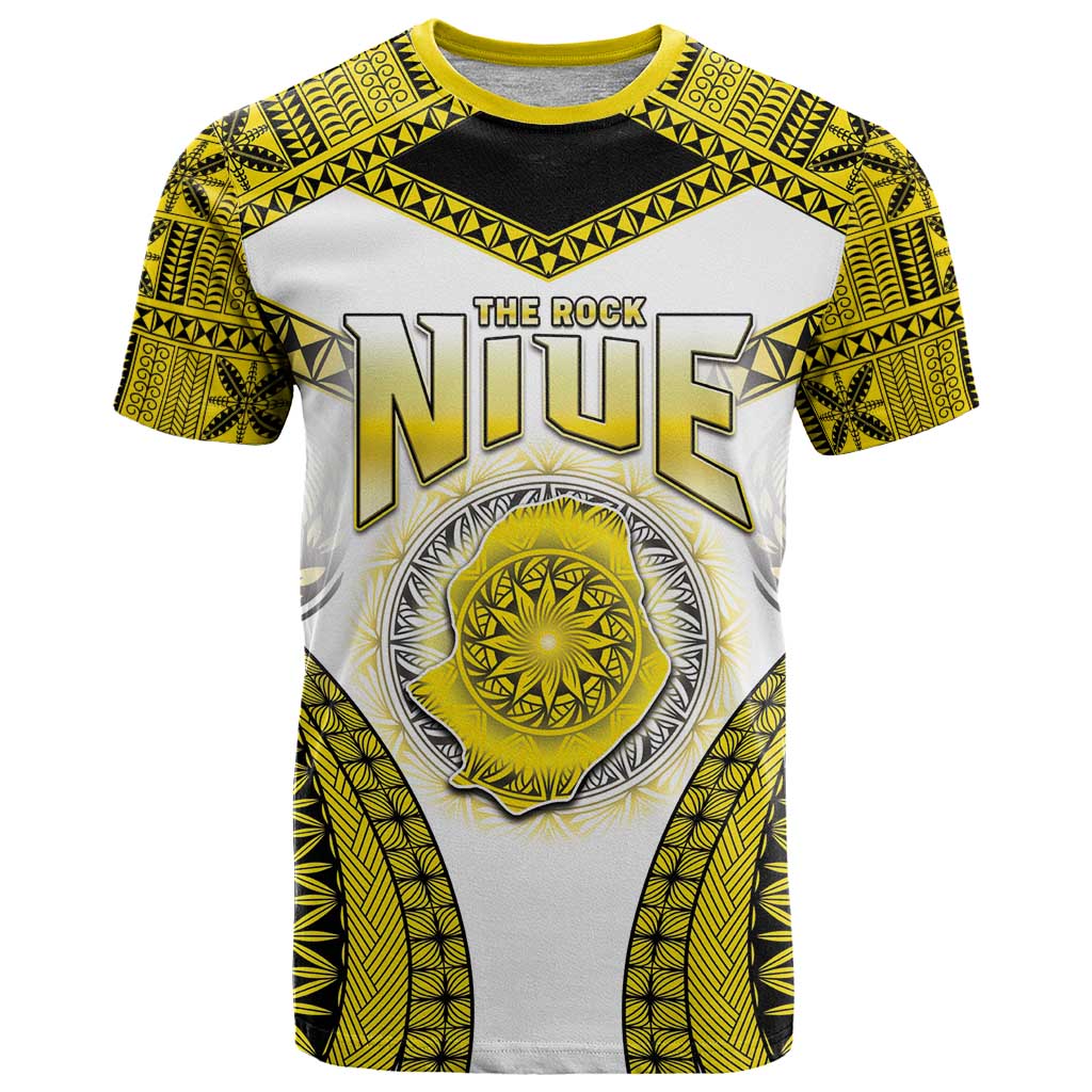 Personalised Niue The Rock Of Polynesia T Shirt Peniamina Gospel Day Yellow Version LT05 Yellow - Polynesian Pride