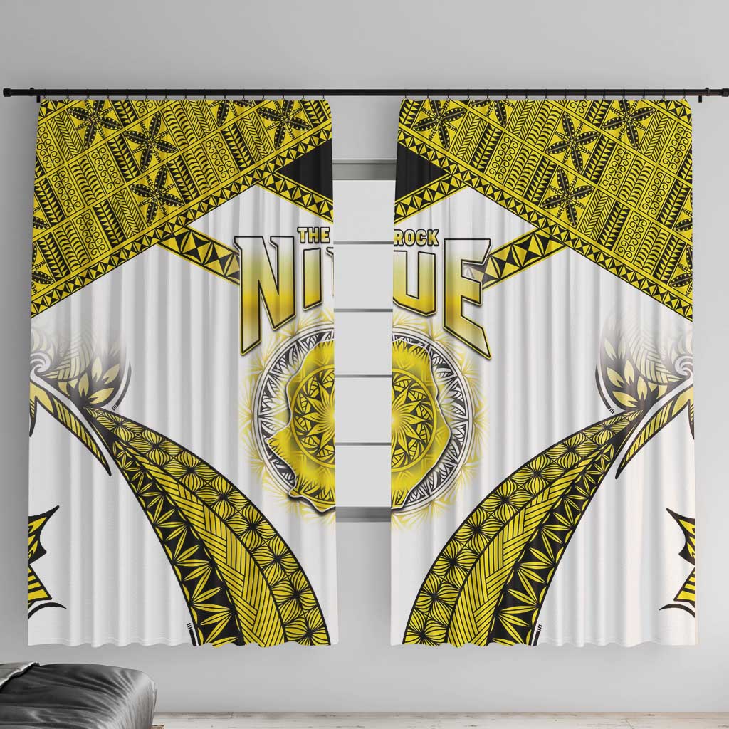 Niue The Rock Of Polynesia Window Curtain Peniamina Gospel Day Yellow Version