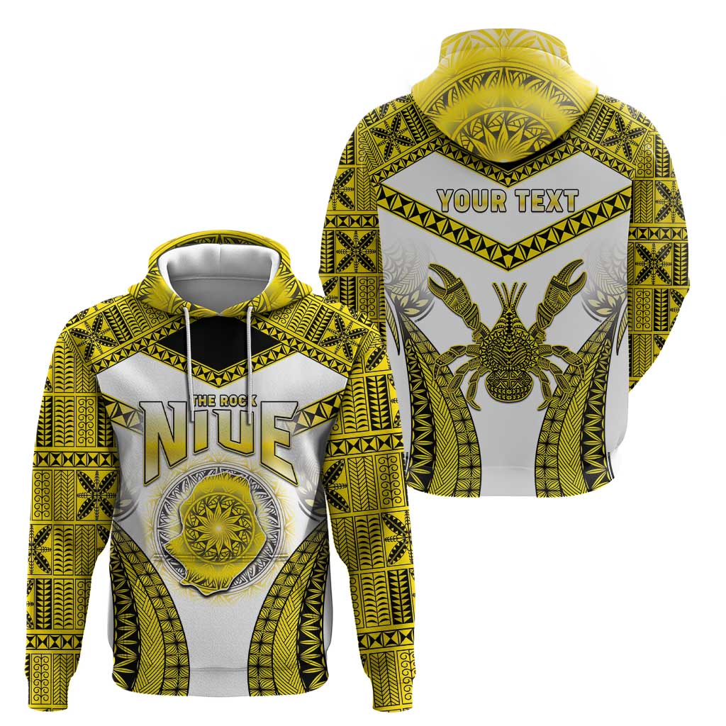 Personalised Niue The Rock Of Polynesia Zip Hoodie Peniamina Gospel Day Yellow Version LT05 - Polynesian Pride