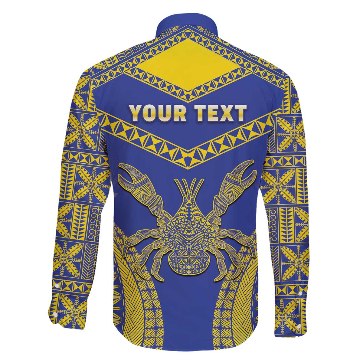 Personalised Niue The Rock Of Polynesia Family Matching Off The Shoulder Long Sleeve Dress and Hawaiian Shirt Peniamina Gospel Day Blue Version