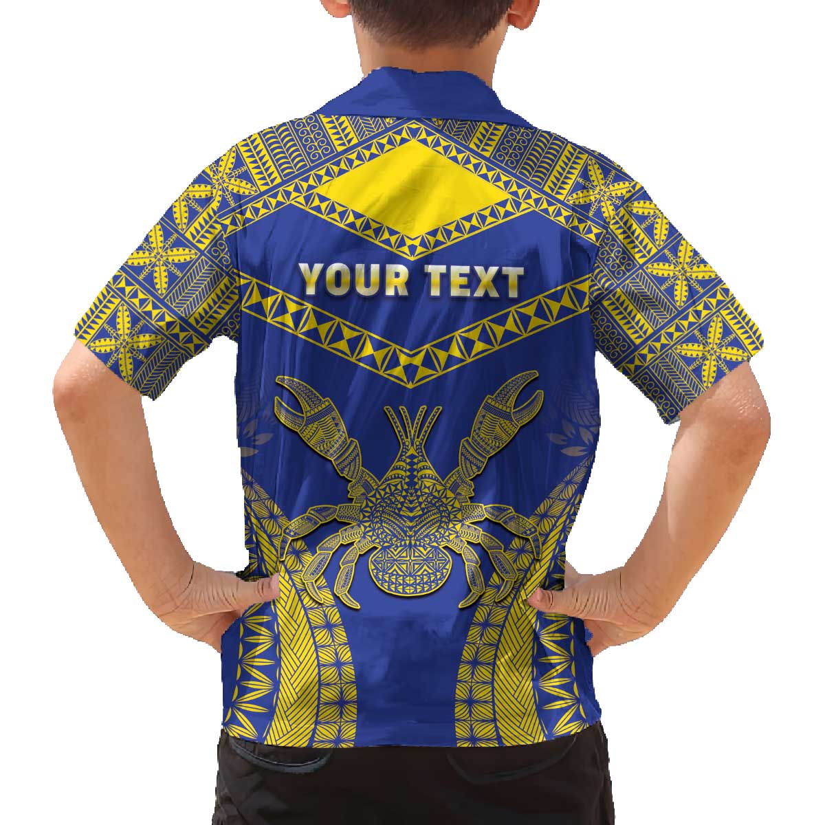 Personalised Niue The Rock Of Polynesia Family Matching Puletasi and Hawaiian Shirt Peniamina Gospel Day Blue Version LT05 - Polynesian Pride
