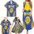 Personalised Niue The Rock Of Polynesia Family Matching Summer Maxi Dress and Hawaiian Shirt Peniamina Gospel Day Blue Version