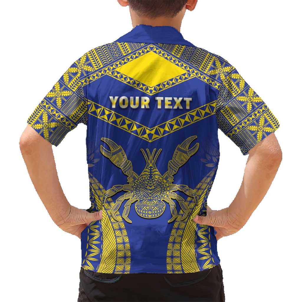 Personalised Niue The Rock Of Polynesia Family Matching Tank Maxi Dress and Hawaiian Shirt Peniamina Gospel Day Blue Version LT05 - Polynesian Pride