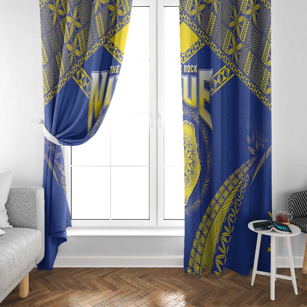 Niue The Rock Of Polynesia Window Curtain Peniamina Gospel Day Blue Version