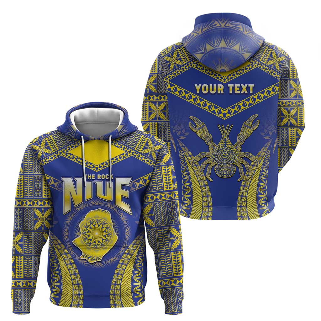 Personalised Niue The Rock Of Polynesia Zip Hoodie Peniamina Gospel Day Blue Version LT05 - Polynesian Pride
