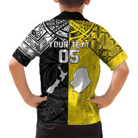 Custom New Zealand Maori And Niue Hiapo Family Matching Tank Maxi Dress and Hawaiian Shirt Lizard And Coconut Crab Together LT05 - Polynesian Pride