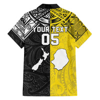 Custom New Zealand Maori And Niue Hiapo Family Matching Tank Maxi Dress and Hawaiian Shirt Lizard And Coconut Crab Together LT05 - Polynesian Pride