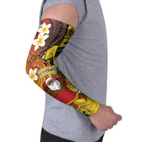 Papua New Guinea Retro Christmas Arm Sleeves Hamamas Krismas - Polynesian Pride